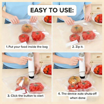Sealix™ Handheld Vacuum Sealer & Food Storage Kit