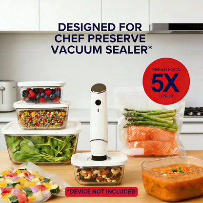 Glass Vacuum Seal Food Storage Containers (3-Piece Set)